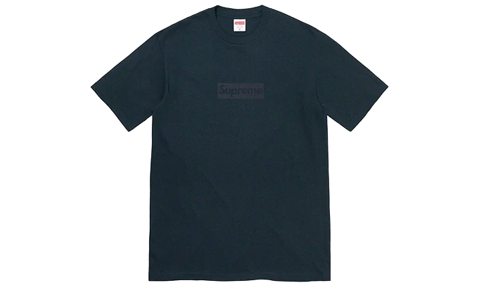 Supreme Tonal Box newest Logo Tee Navy