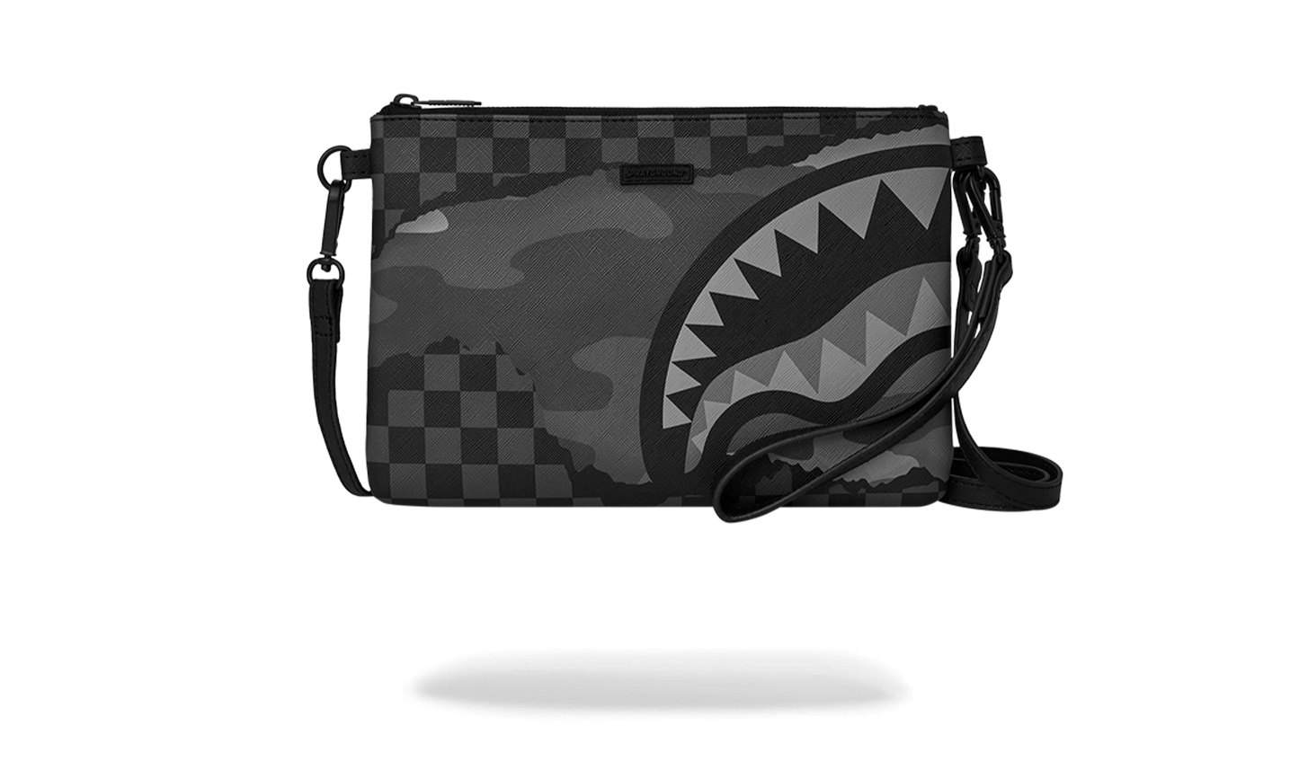 SPRAYGROUND 3AM TEAR IT UP CROSS CLUTCH STRAP