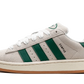 Adidas Campus 00s Crystal White Dark Green