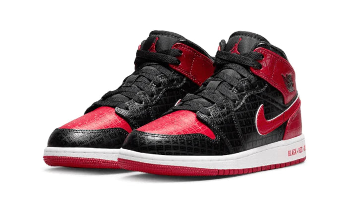 Air Jordan 1 Mid Bred Text - DDAH Kickz