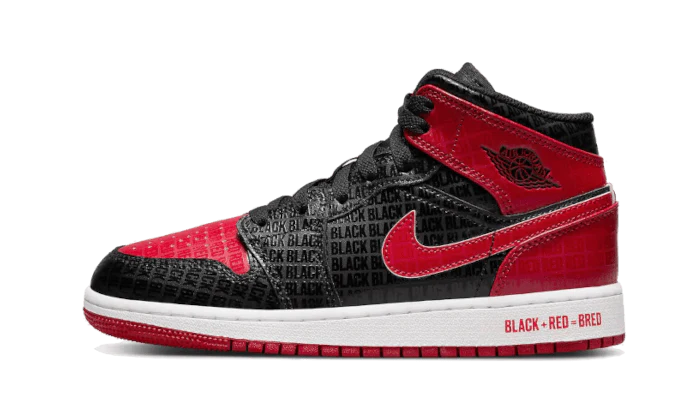 Air Jordan 1 Mid Bred Text - DDAH Kickz