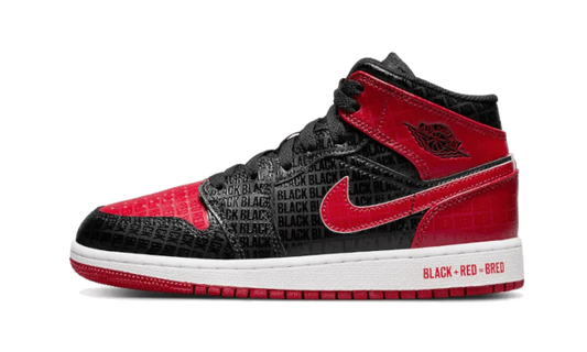 Air Jordan 1 Mid Bred Text - DDAH Kickz