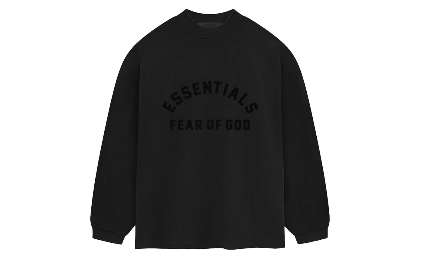 FOG Essentials Jet Black Long Sleeve Tee