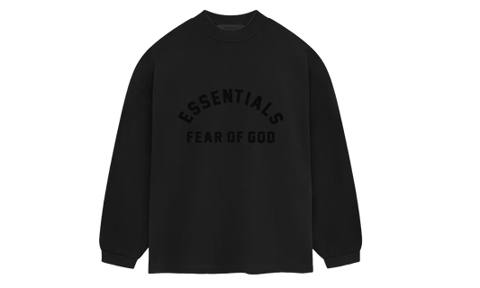 FOG Essentials Jet Black Long Sleeve Tee