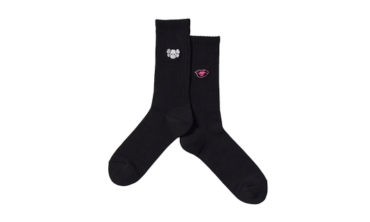 KAWS x Uniqlo Warhol Black Pink Socks