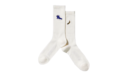 KAWS x Uniqlo Warhol White Blue Socks