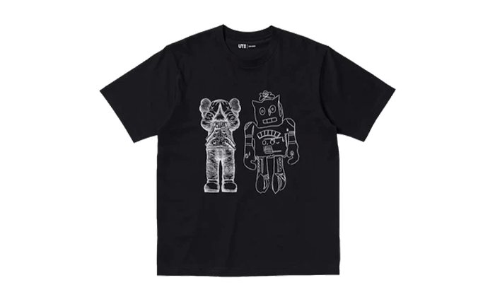 Kaws x Uniqlo Warhol Tee Black Graphic