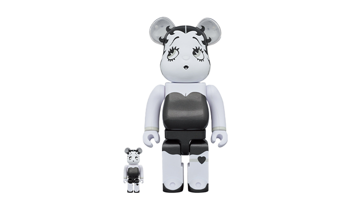 MEDICOM TOY BEARBRICK BETTY BOOP™ BLACK&WHITE 100% & 400% SET