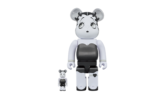 MEDICOM TOY BEARBRICK BETTY BOOP™ BLACK&WHITE 100% & 400% SET