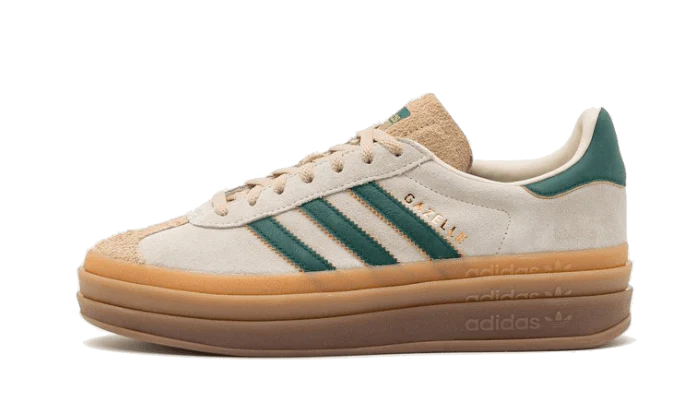 Adidas Gazelle Bold Magic Beige Collegiate Green - DDAH Kickz