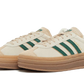 Adidas Gazelle Bold Magic Beige Collegiate Green - DDAH Kickz