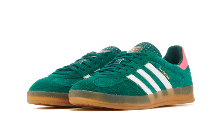 Adidas Gazelle Indoor Collegiate Green Lucid Pink - DDAH Kickz