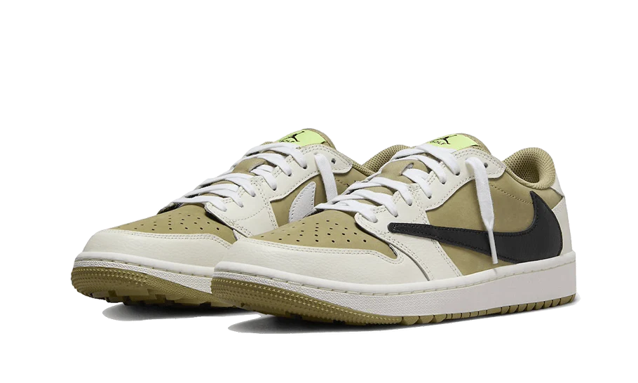 Air Jordan 1 Retro Low Golf Travis Scott Neutral Olive - DDAH Kickz