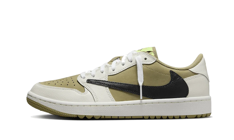 Air Jordan 1 Retro Low Golf Travis Scott Neutral Olive - DDAH Kickz