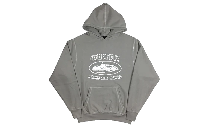 Corteiz ALCATRAZ Hoodie Stone - DDAH Kickz