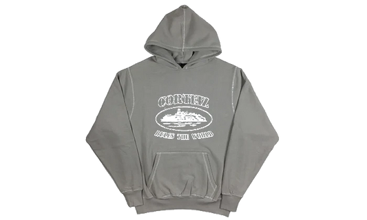 Corteiz ALCATRAZ Hoodie Stone - DDAH Kickz