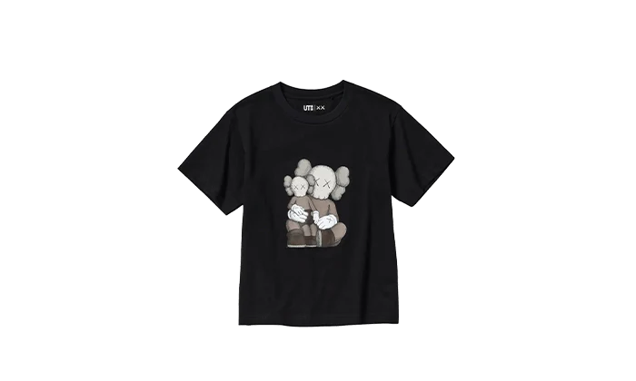 Uniqlo T-Shirt KAWS Black Graphic