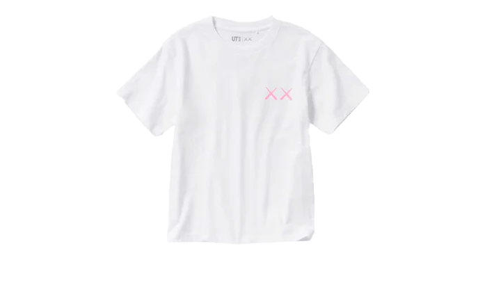 Uniqlo T-Shirt KAWS Pink Graphic