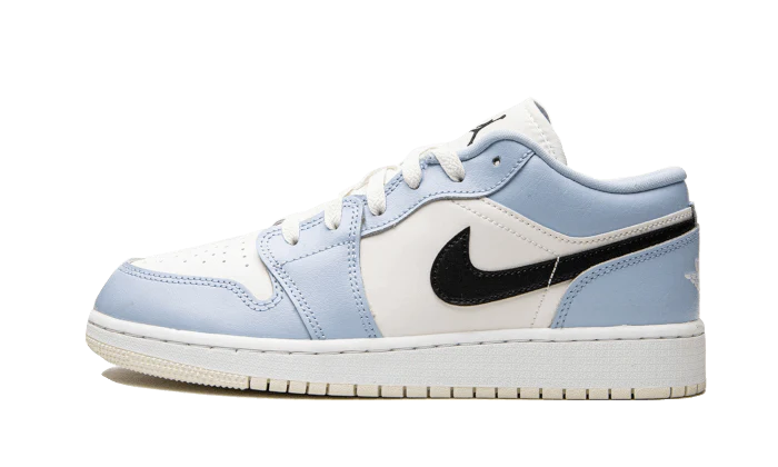 Air Jordan 1 Low Ice Blue Black - DDAH Kickz