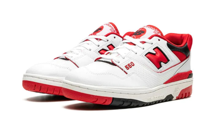 New Balance 550 White Red - DDAH Kickz